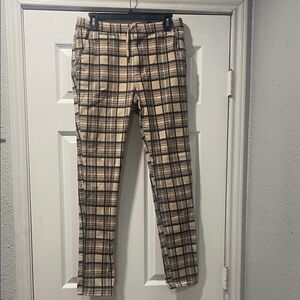 Urban Outfitters Plaid Tan and Black Men's Pants